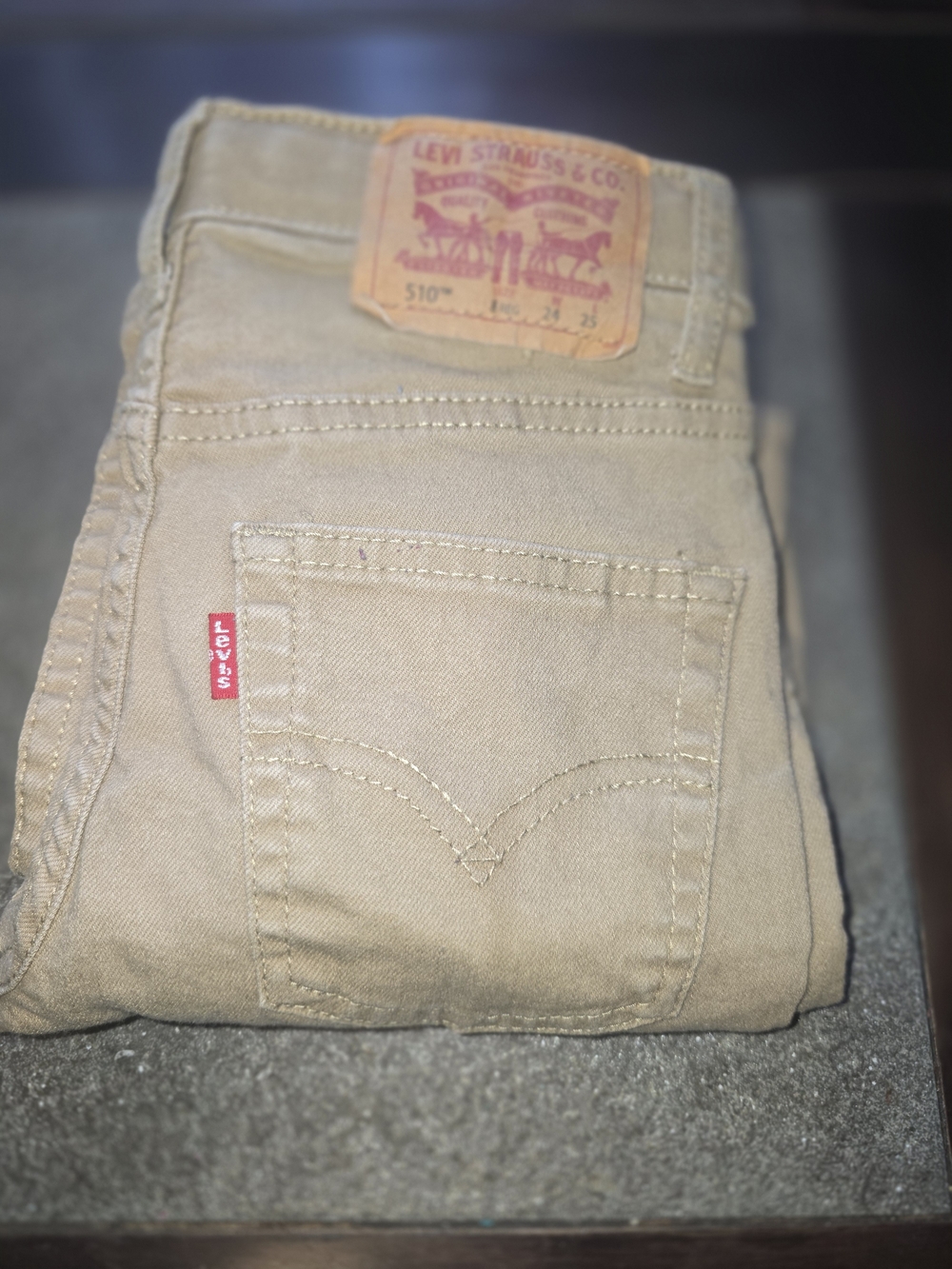Levi's Boys 510 Slim Fit Jeans in Tan